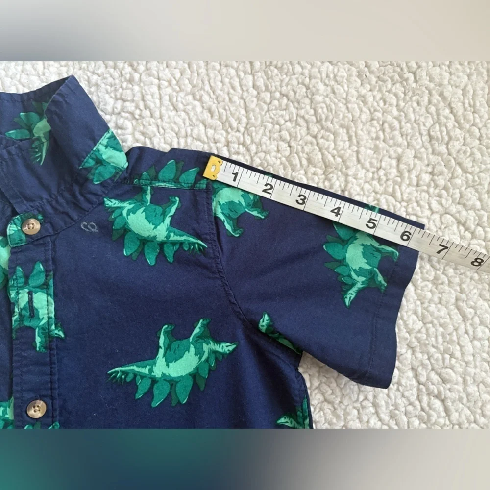 Old Navy Navy Blue Dinosaur Print Kids Shirt